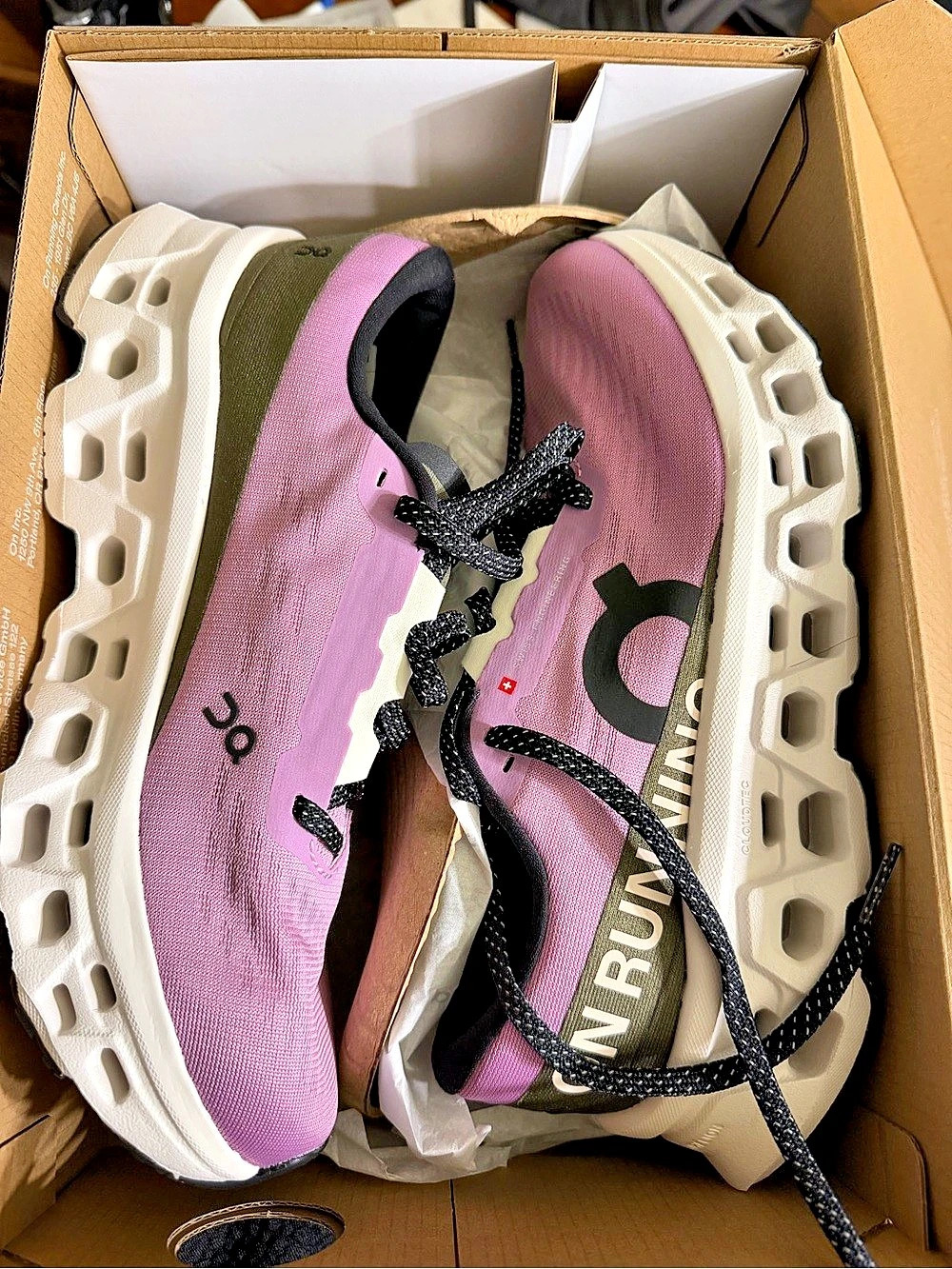 On Cloudmonster 3 Women's Athletic Shoes Purple US 8 W New Sakura / Ivory